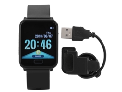 Reloj y pulsera deportiva EOOCOO E33 con monitorización de frecuencia cardíaca y presión arterial.