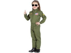 Disfraz Unisex DISFRAZZES Piloto De Combate Para Niños (Talla: 7 a 9 años)