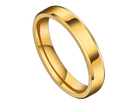 Anillo De Acero Titanio - Oro - Nº 8 Anillo De Acero Titanio - Oro - Nº 8 JEIIBRZUI