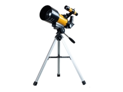 Telescopio 30070 Chrui Con Trípode Compacto Para Principiantes, 15-150 Aumentos, Para Observación De La Luna (amarillo)