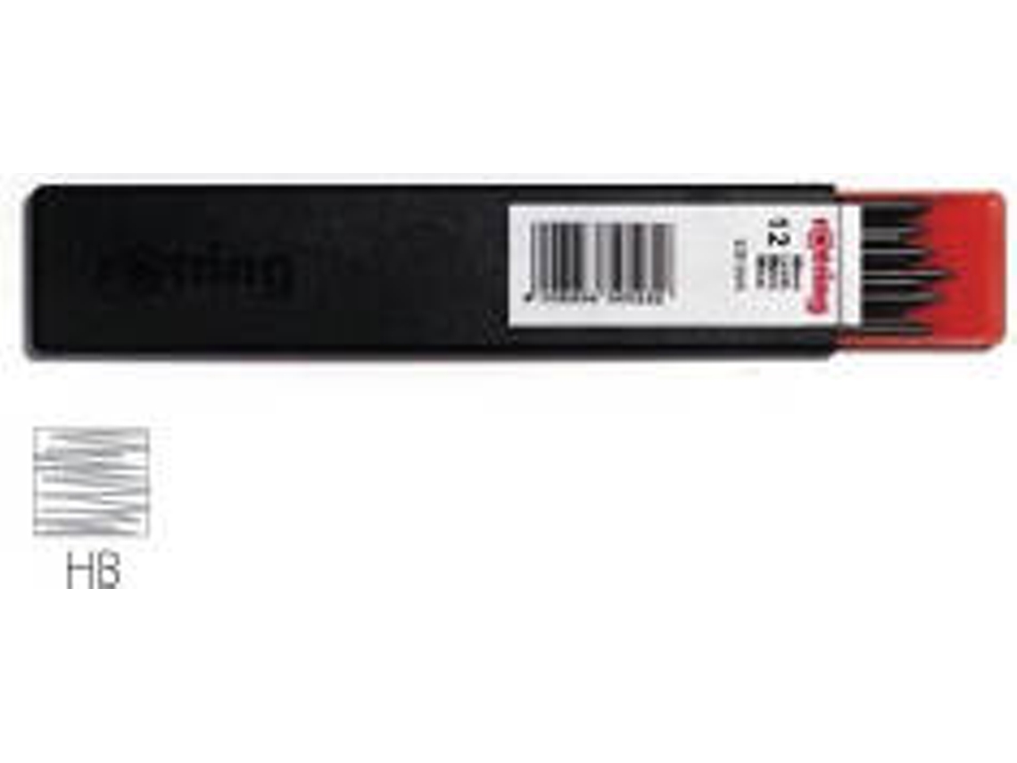 Minas para Portaminas ROTRING Tubo (12 un - 2 HB)