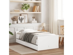 Estructura De Cama Con Cajones Blanco 90x200 Cm