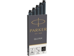 Pack 5 Recambios para Bolígrafos PARKER Negro