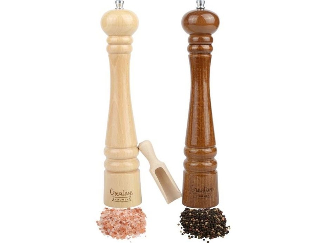 Molinillo de sal y pimienta de madera Creative Home, altura 31,5 cm. Saleros y pimenteros.