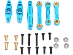 Kit De Dirección Con Manivela De Aleación De Aluminio Para Coche Rc Tt02, Piezas De Mejora Ligeras.