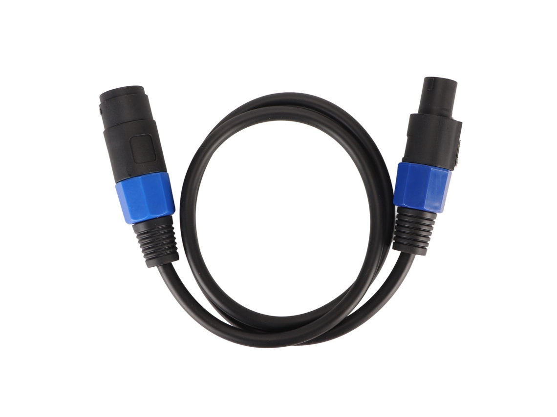 Cable De Altavoz Profesional De 1 M De Pvc Con Conector Macho-hembra De Giro Rápido Para Amplificador, Monitor, Dj Y Escenario.