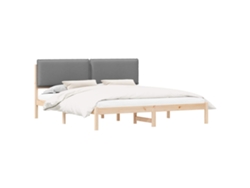 Maison Exclusive - Estructura De Cama Con Cabecera Tapizada Gris Claro