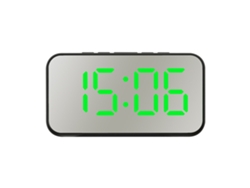 Reloj Digital LED con Espejo, Ajuste de Brillo, Mesa y Pared RNEMITERY