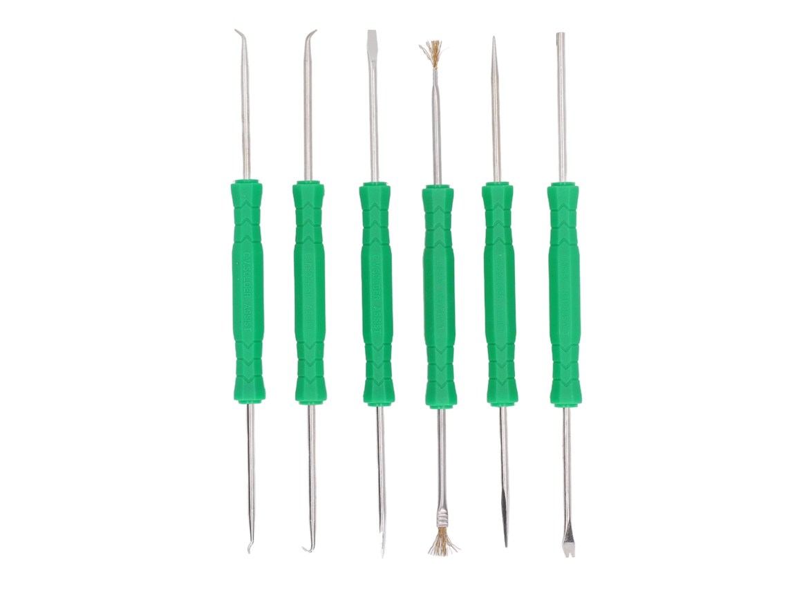 Juego De 6 Herramientas Auxiliares Para Soldadura, Doble Punta Endurecida, Diseño Ergonómico Y Profesional.