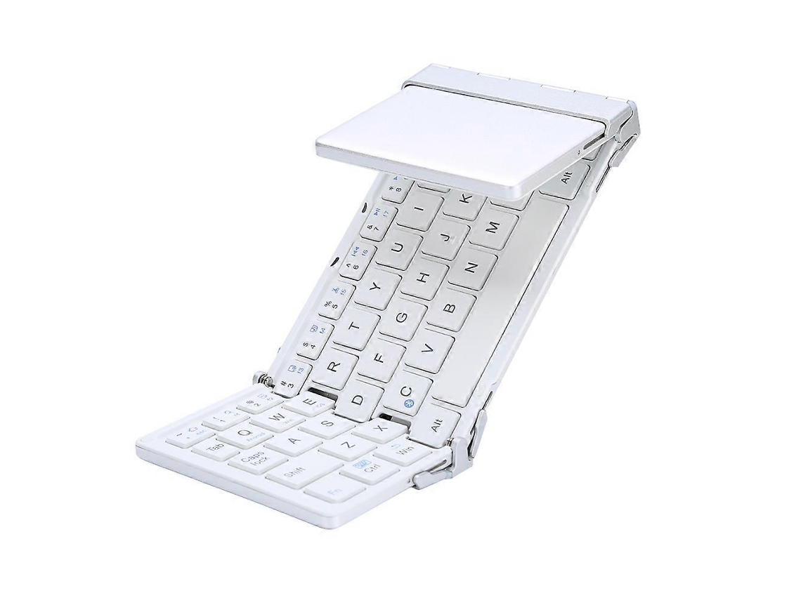 Teclado Inalámbrico Plegable Bluetooth Teclados Recargables Blancos Efdafss
