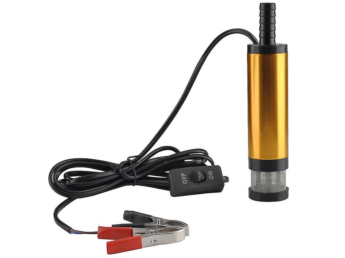 Bomba Sumergible 12v Para Transferir Diésel Agua Aceite 38mm Flujo 12l/min Cuerpo Acero Inoxidable