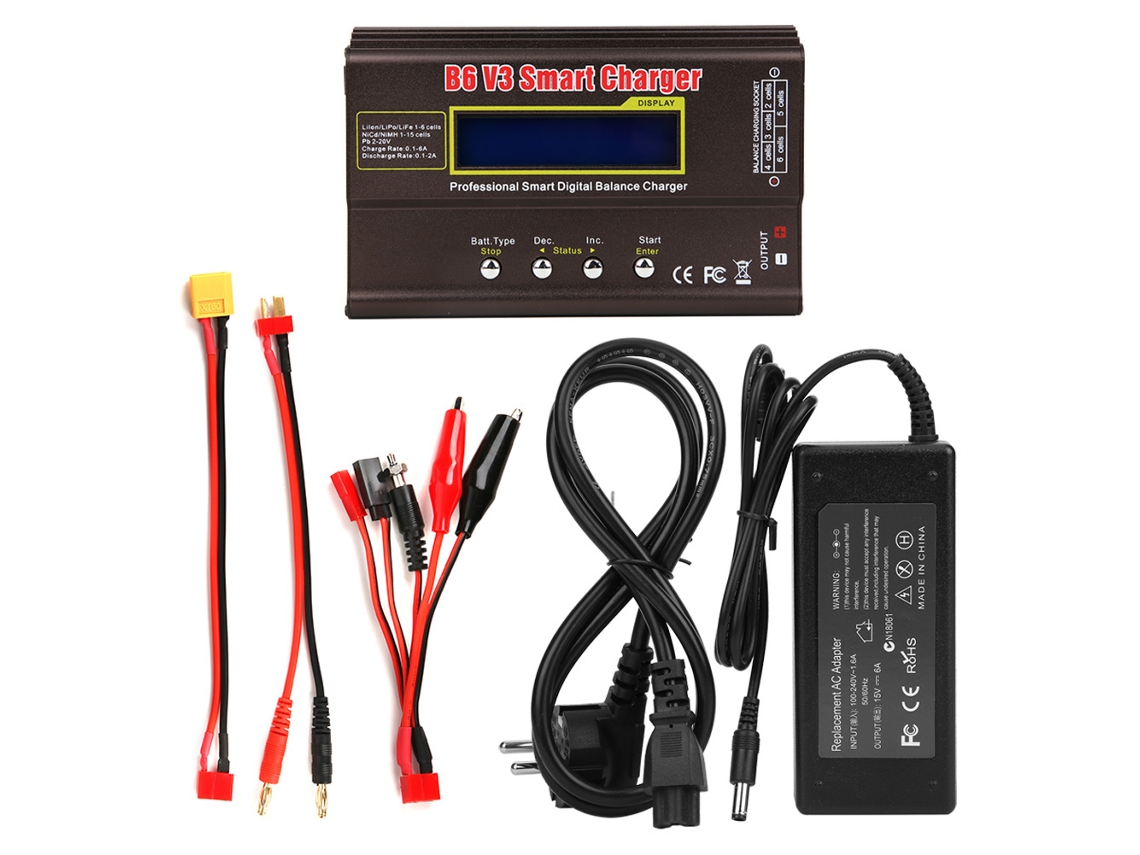 Cargador Digital Inteligente Profesional Con Balanceador Y Pantalla Lcd De Alta Precisión.