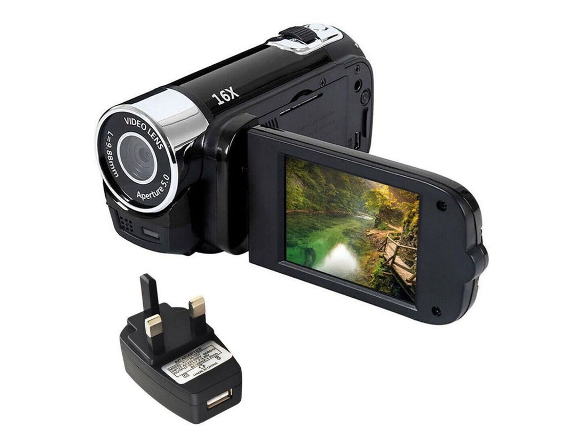 Cámara De Video Digital Jji Con Zoom 16x, Full Hd 1080p, Grabadora Para Vlogging Y Videocámara Para Youtube.