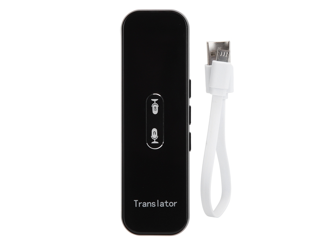 Traductor Inteligente Portátil Con Voz Y Bluetooth Para Viajes, Negocios Y Aprendizaje - Negro