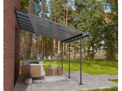 CANOPIA Sierra Pérgola Cubierta para Terraza Aluminio 3X4,25 m Gris