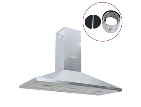 Campana extractora de acero inoxidable VIDAXL (90 cm)