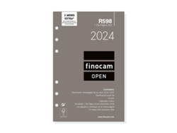 Recambio para Agenda FINOCAM Open R598 2024 Blanco 11,7x18,1 cm