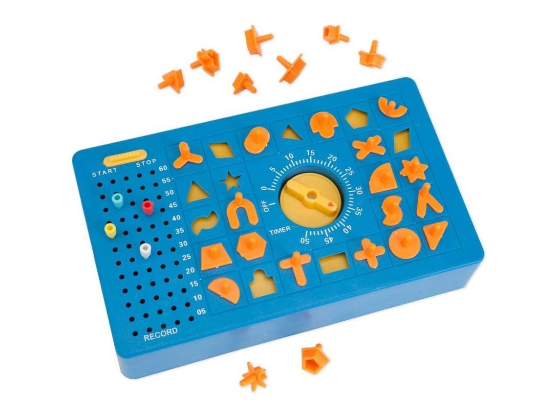 Divertido Juego De Mesa De Tiempo Limitado Con Temporizador Y Plato Desplegable, Azul, 12x12x12,5 Cm.