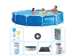 Intex Piscina Com Estrutura Redonda - 366x76 Cm - 7-peças S97