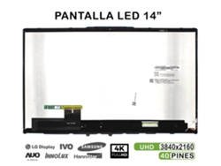 Monitor táctil LED Lenovo Yoga C940 14iil de 14" 4K con marco