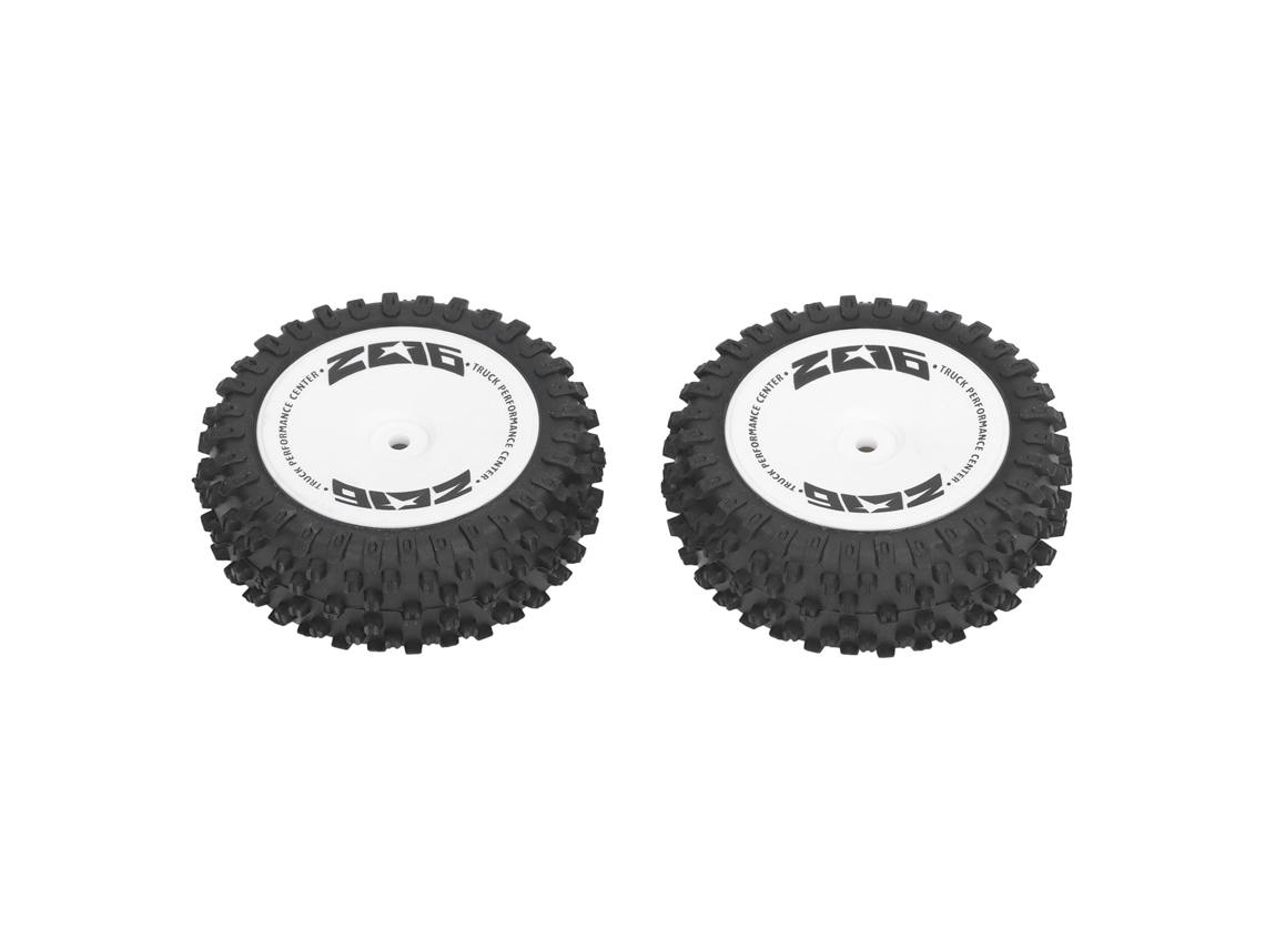 2 Neumáticos Traseros De Goma Para Coche Teledirigido Wltoys 124007