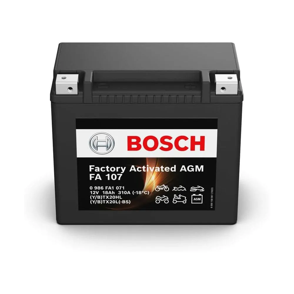 Batería de Moto BOSCH FA107 (YTX20L-BS) 12V 18Ah 310A
