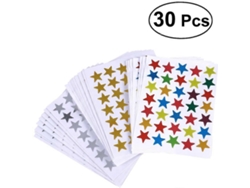 Pegatinas de estrellas brillantes, pegatinas holográficas de pequeñas estrellas con efecto arcoíris para proyectos creativos.