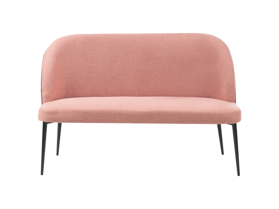 Sofá de 2 plazas BELIANI Osby de Poliéster Rosa 130x49x85