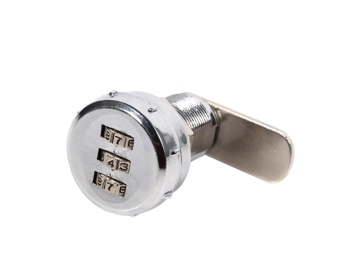 Candado De Combinación Para Armario De Madera De 12-16 Mm, Acero Inoxidable, Seguro Y Práctico, 1000 Combinaciones, Color Plata 2