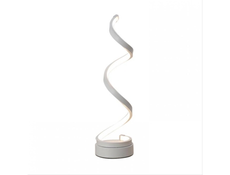 Lámpara de escritorio LED en espiral moderna, inteligente, regulable, curvada, estilo moderno, diseño simple, acrílico liviano, lámpara de escritor...
