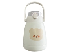 Botella térmica infantil Linjou 2026, a prueba de fugas, portátil con pajita, de acero inoxidable, ideal para la escuela y los viajes.