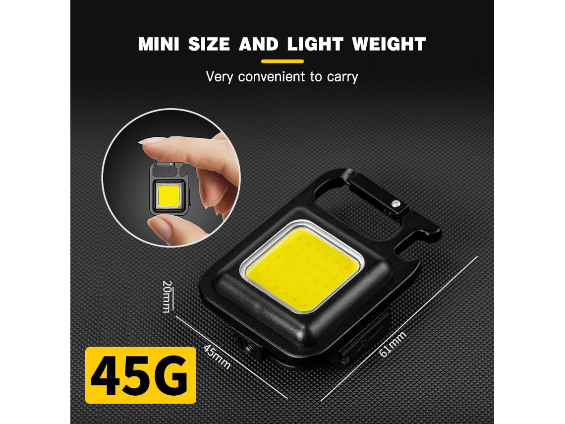 Linterna Led Portátil Recargable Por Usb Con Abridor De Botellas, Ideal Para Acampar, Hacer Senderismo Y Emergencias.