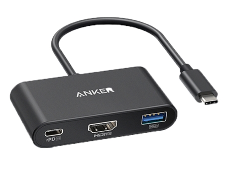 Adaptador ANKER A83396 3In1 Tipo-C a HDMI Pd100W Usb para Huawei Mate40/P50 S20