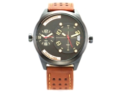 Reloj Hombre De Cuarzo Duradero Con Calendario Y Punta Khaki