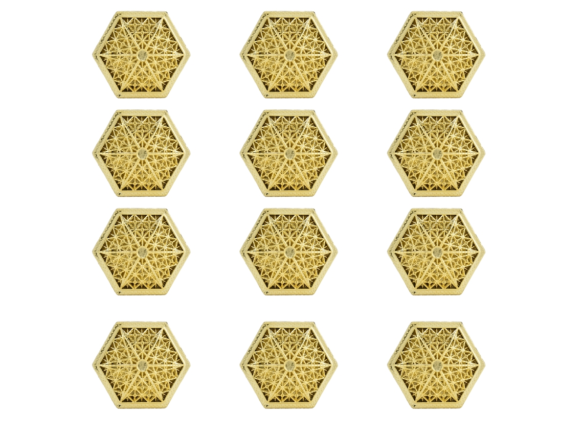 12 Cajas Hexagonales De Plástico Dorado Para Dulces, Ideales Para Bodas, Despedidas De Soltera, Fiestas De Compromiso Y Para Guardar Regalos.