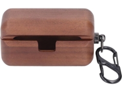 Estuche De Madera Premium Para Auriculares Az80 – Elegante Estuche Protector De Carga