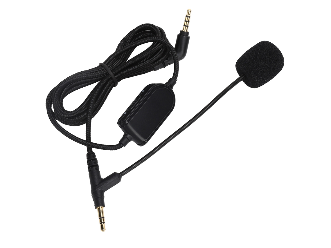 Cable De Audio Para Auriculares Con Control De Volumen, Cable Para Auriculares Gaming Vmoda Negro