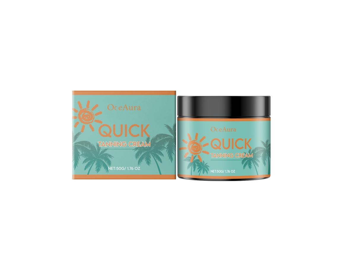 Crema corporal hidratante con efecto bronceador.