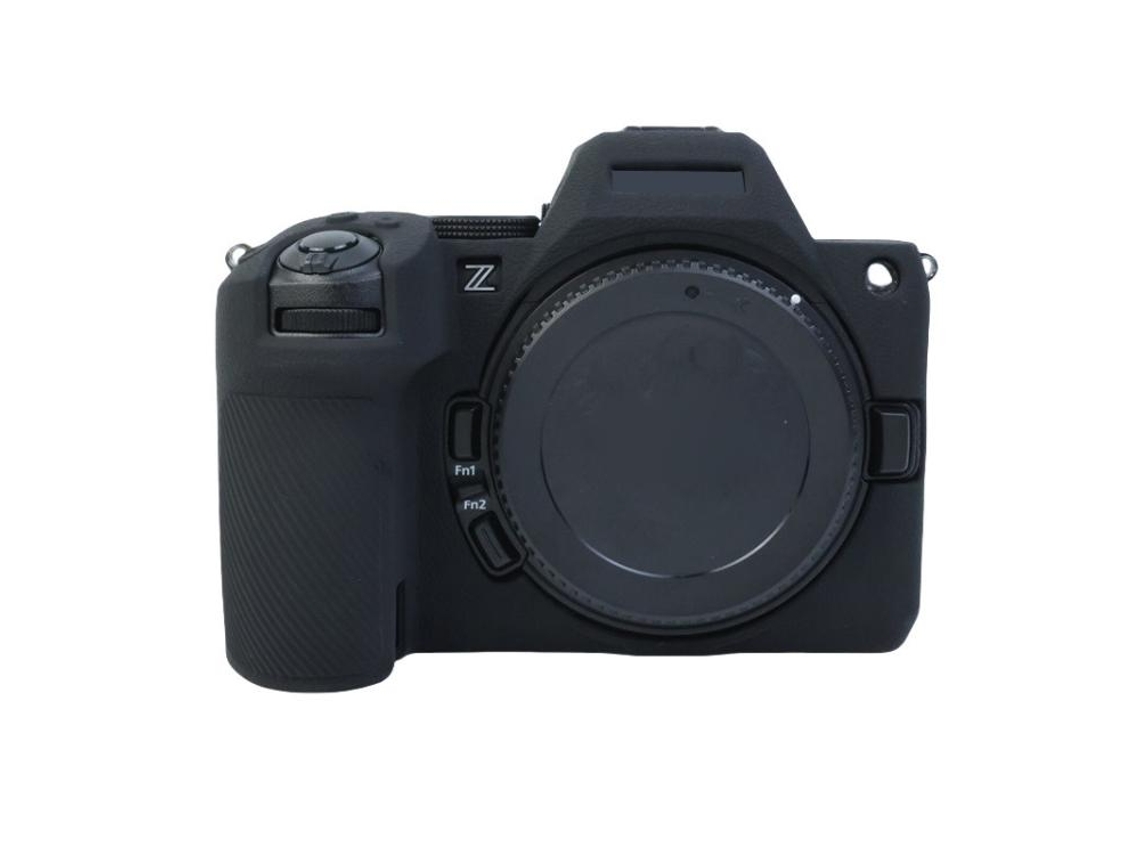 Funda protectora de silicona suave con textura de lichi para Nikon Z5ii negra XIAOMOYU