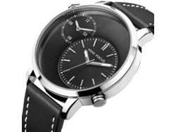 Reloj De Pulsera De Cuarzo Para Hombre Con Pantalla Analógica Y Correa De Pu Blanca De Moda.