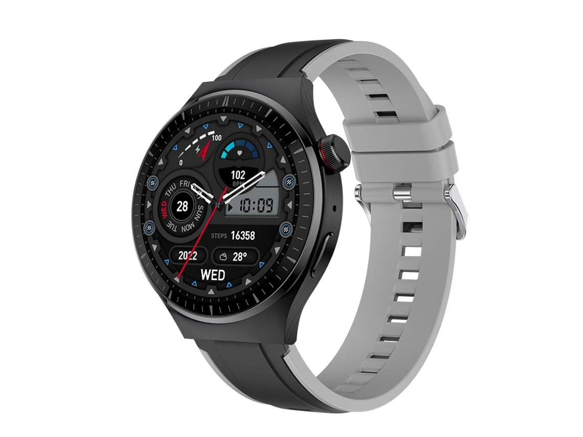 Smartwatch con Llamadas Bluetooth 256 Mb de Memoria y Reproducción de Música Negro YEMAESRE