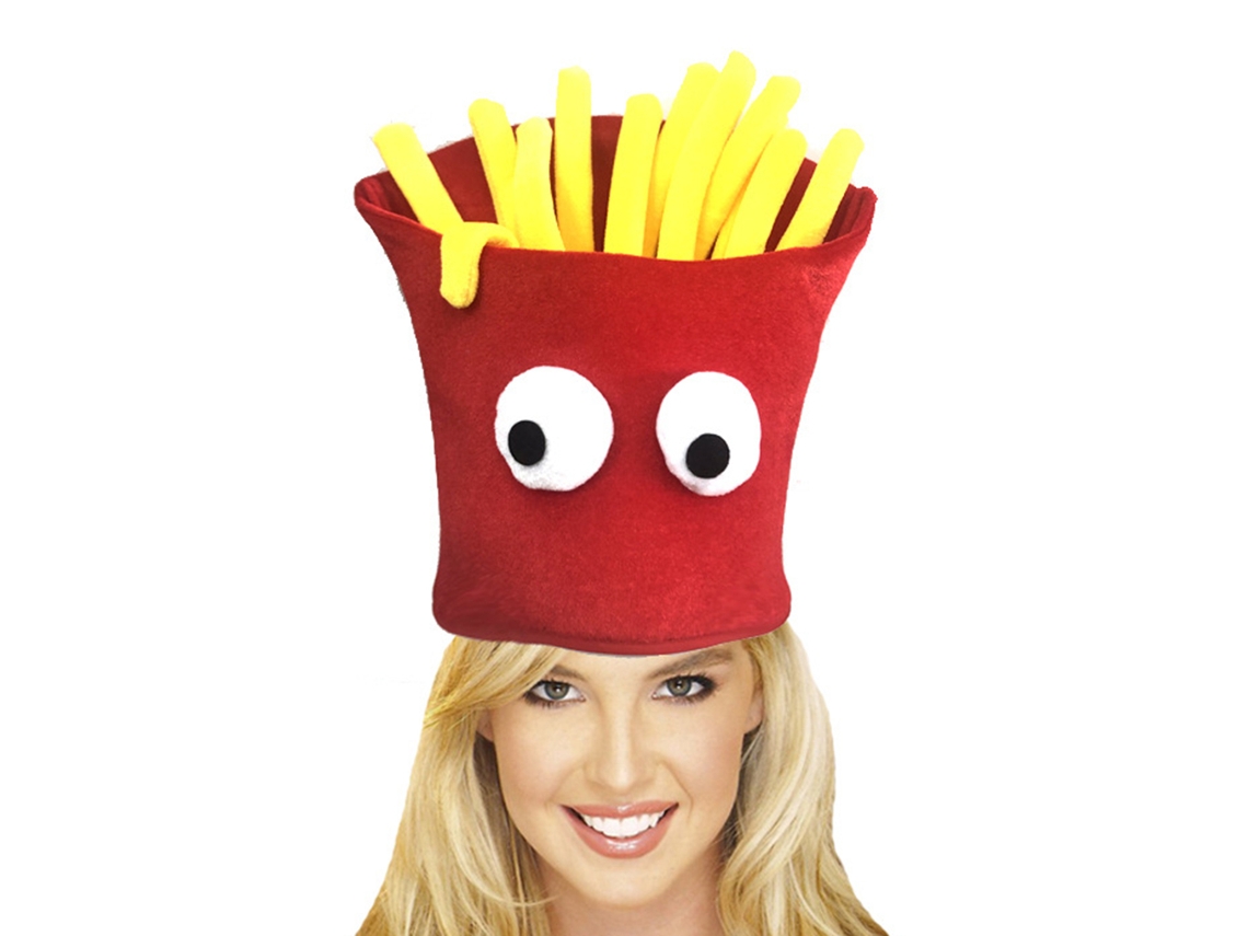 Sombrero De Papas Fritas Elegante Para Halloween, Navidad, Carnaval, Fiesta, Accesorio De Moda