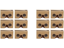 Juego de 12 gafas 3D para Cardboard V2 VR, compatibles con smartphones de 4,5 a 6 pulgadas, incluye diadema. SFUSHOS