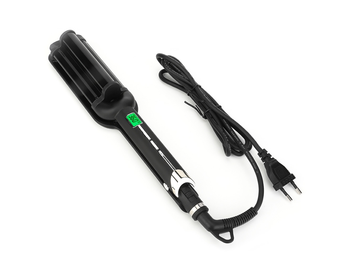 Plancha De Rizos Profesional De Tres Tubos Sin Daño Al Cabello Rizo Eléctrico Cerámico