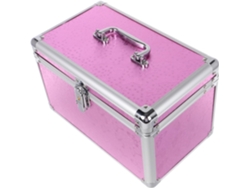 Caja De Almacenamiento De Aluminio De Alta Resistencia: Estuche Portátil Para Cosméticos Y Herramientas.