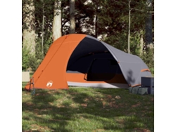 Tienda De Campaña Iglú Para 4 Personas Impermeable Naranja