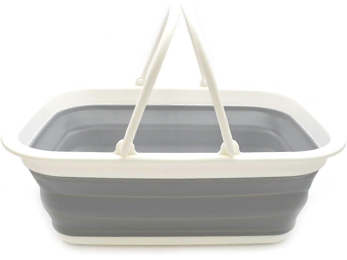 Cesta plegable con asa, cesta de picnic portátil, bolsa de compras plegable para exteriores, contenedor de almacenamiento, GOKOCO