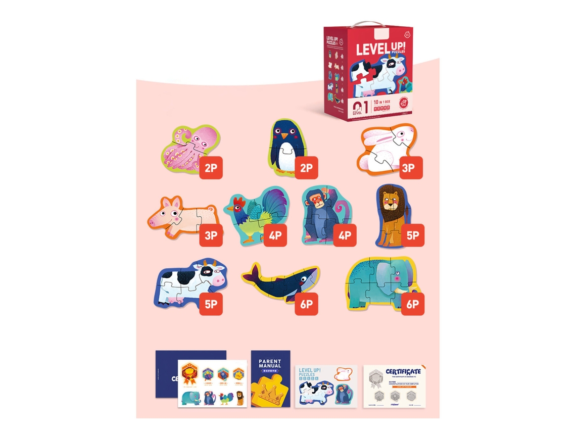 Ats-rompecabezas Para Niños Juguetes Educatsivos De Primeras Etapas Para Entrenar Pensamiento Lógico Y Habilidad Manual Md3100