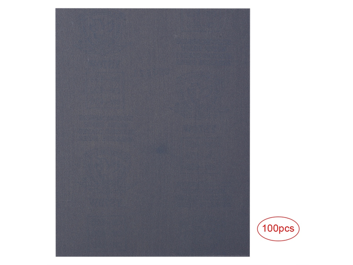 100 Hoja De Lija Abrasiva Accesorio De Ferretería Impermeable Marrón Grano P400 Para Uso Húmedo Y Seco