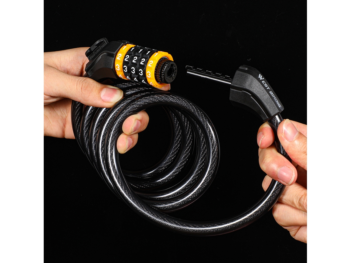 Candado Para Bicicleta Cable Antirrobo Candado Codificado Para Rueda Accesorios De Bicicleta